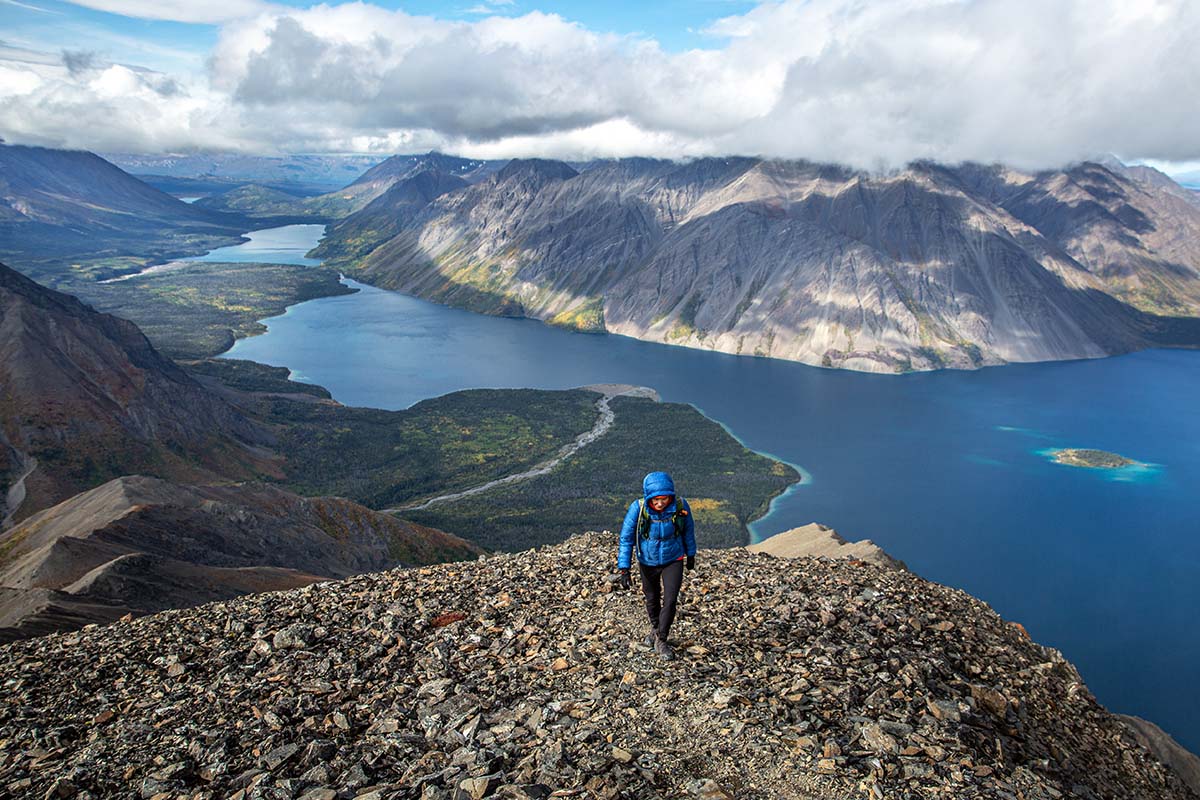 Canada's Yukon Territory (hiking up talus field in Kluane National Park)